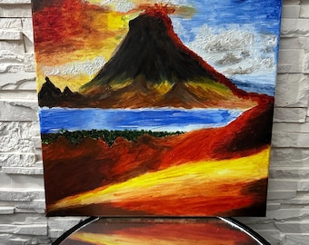Vulkan Malerei- Lanzarote