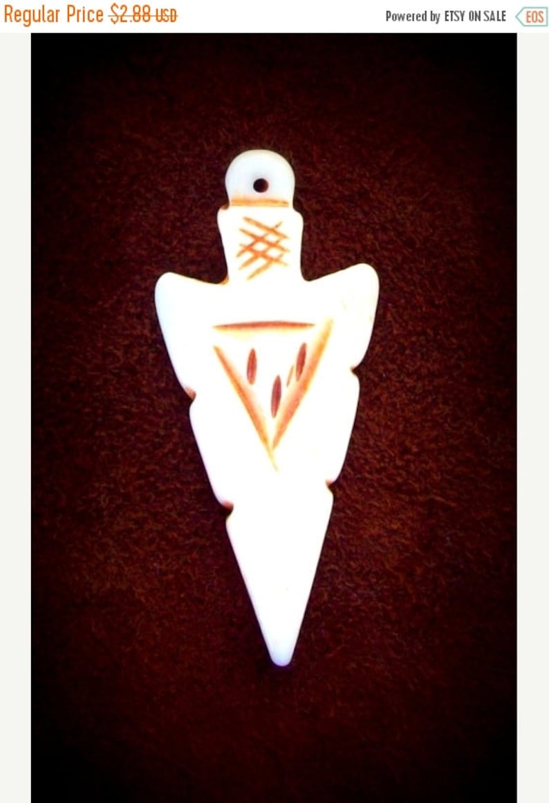arrowhead necklace pendant native american tribal southwestern zen Arrowhead pendant handcarved elk bone arrowhead pendant