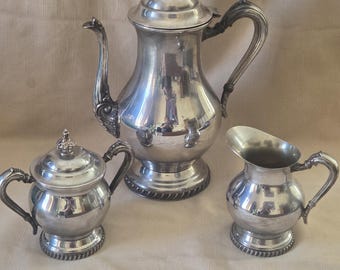 Vintage SHEETS-R-S-CO Coffee or Tea Pot with Sugar and Creamer set