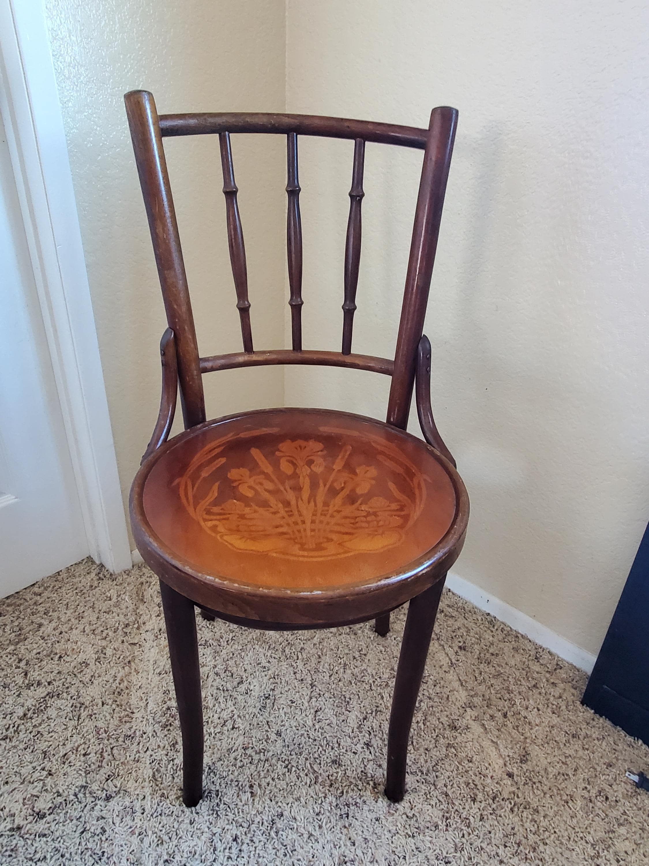 Rare Antique 1920's Mudson J. & J. Kohn Bentwood Thonet Bistro