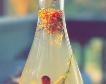 Handcrafted Herbal Potion: Crystal & Moon Water Infusion