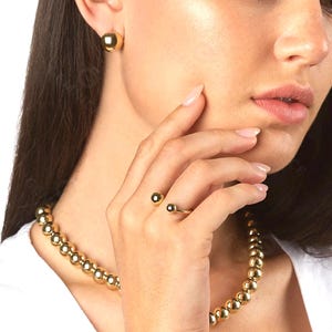 Dainty Gold Adjustable Ring: Stackable Fashion Jewelry