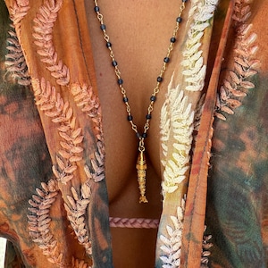 Beaded long necklace Jewelry, fish  Necklace,  Gold Necklace, Natural stone jewelry, color necklace dainty jewelry