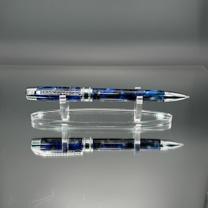Princess Twist Ball Point Pen Pen Chrome with Clear Crystals
