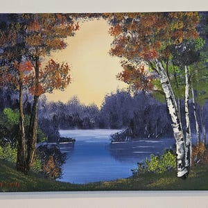 Splendor of Autumn Original Oil Paining Bob Ross Style 11x14 inch