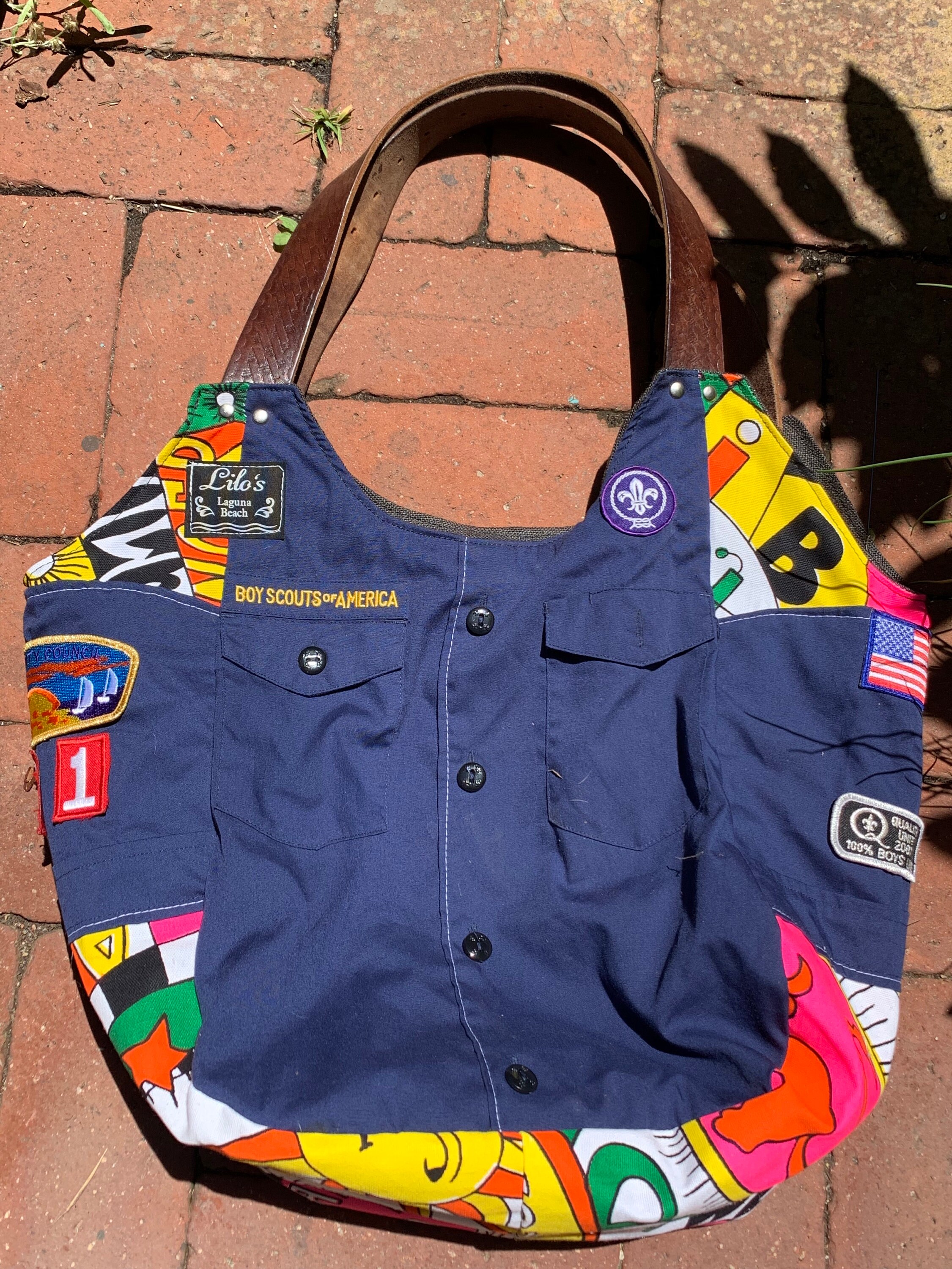 Girl Boy scout bag made out of YOUR OWN Uniform Made to Order Etsy