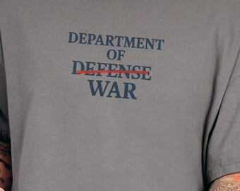 Department of War Graphic Tee: Patriotic Military Apparel