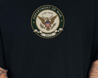 Department of War Historical Shirt, Military History Gift, Vintage Army T-Shirt