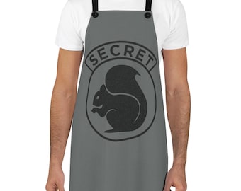 Secret Squirrel Apron for Intelligence, Government, Military, or Spy Enthusiasts