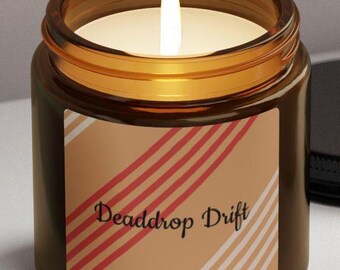 Deaddrop Drift Candle: Funny Intelligence Community Burn Bag Design