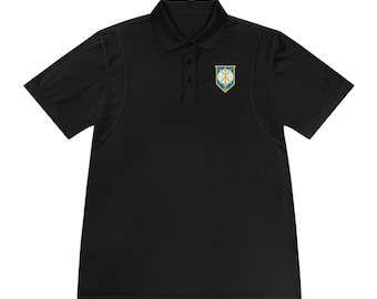 Military Intelligence Polo Shirt, Moisture-Wicking Army MIRC Logo Tee, INSCOM Army Reserve