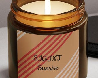 Candle for Intelligence, Government, Military, or Spy Enthusiasts "SIGINT Sunrise"