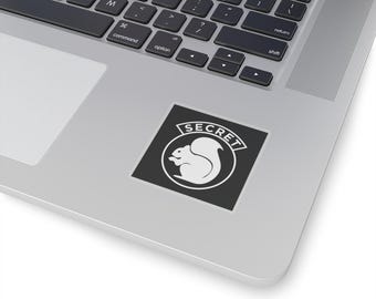 Secret Squirrel Sticker for Intelligence, Government, Military, or Spy Enthusiasts