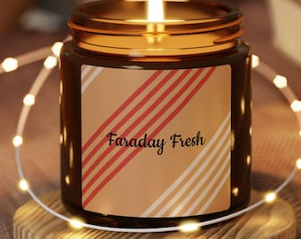 Faraday Fresh Candle: Intelligence Community Burn Bag Design, Scented Soy Candle