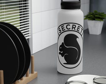 Secret Squirrel Stainless Steel Water Bottle, insulated travel mug