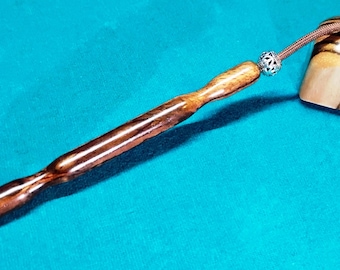 Porta tiza de billar de madera de cebra fabricado en EE. UU.