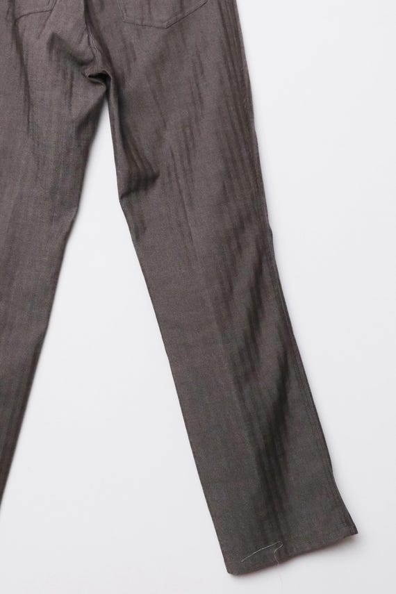 Faded Glory Mid Rise Brown Herringbone Bootcut Pa… - image 3