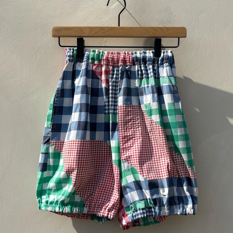 Gingham Cotton Shorts