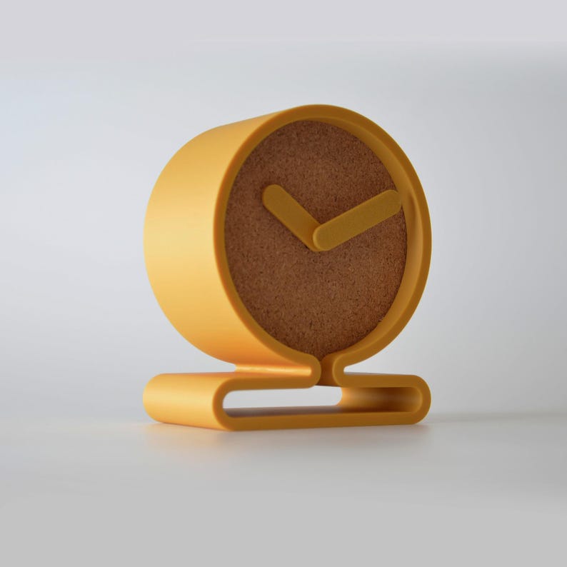 Modern Desk Clock, Minimalist Home Office Decor, Desk Accessory - Etsy