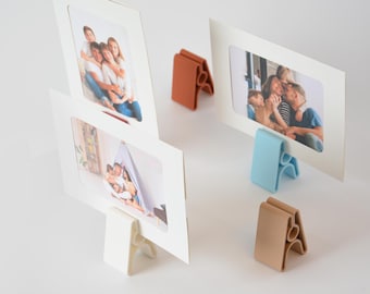 Polaroid Photo Holder, Minimalist Picture Display and Business Card Stand, Event Table Decor