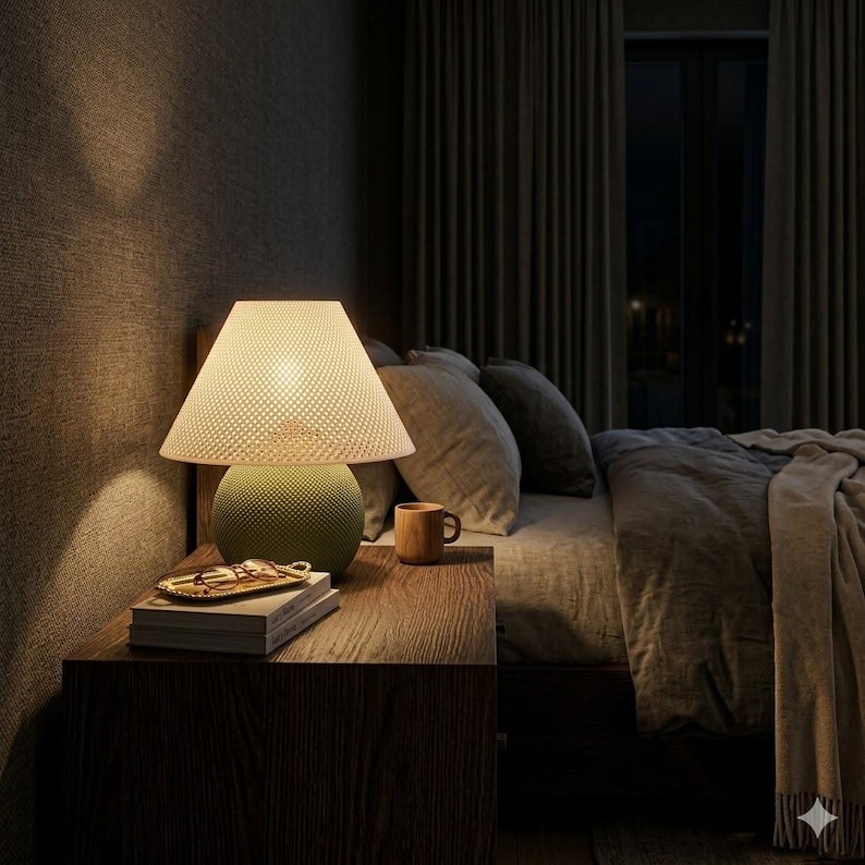 Sumikō Table Lamp | Textured Ribbed Minimalistic Design, Ambient ...