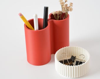Pencil Holder, Pen Cup, Sustainable Minimalist Desk Organizer, Office Accessory