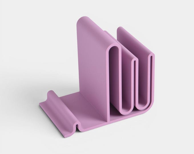 Vertical Desk Organizer, Mail and File Holder, Minimalist Office Storage, Workspace Gift