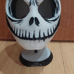 Jack Skelton stand and mask
