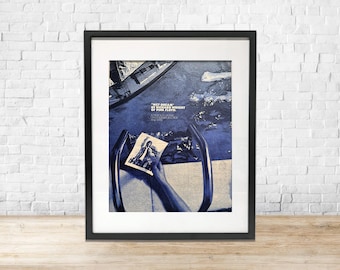 Vintage Pink Floyd Richard Wright Framed Ad | 1978 Rolling Stone Magazine Wall Art | Retro Music Decor