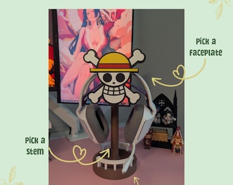 Straw Hat Jolly Roger Swappable Headset Stand