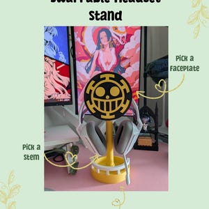 Heart Jolly Roger utbytbart headsetstativ