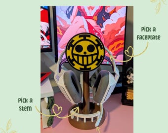 Soporte para auriculares intercambiables Heart Jolly Roger