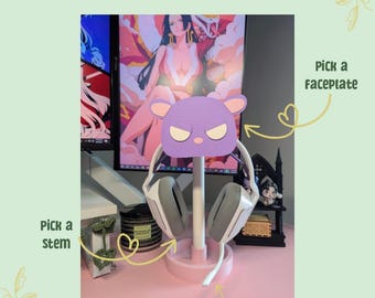 Kawaii Bear Swappable Headset Stand
