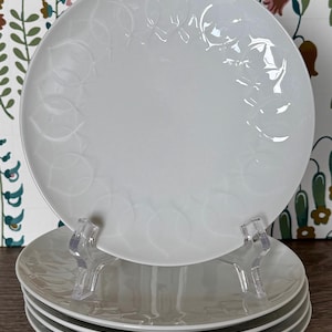 Vintage Rosenthal Lotus White B&B Plates designed by Bjørn Wiinblad set of 5