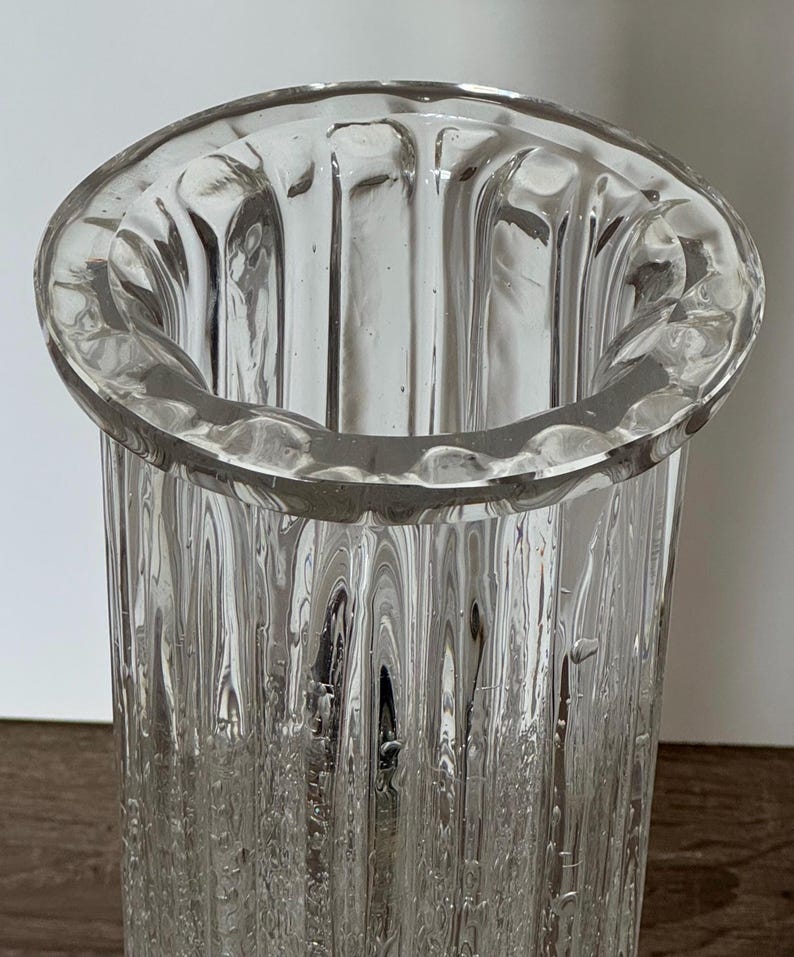 Items With Ridges Vintage Hadeland Norway Atlantic Glass Vase by Willy Johansson - Etsy