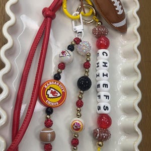 Kansas City Chiefs Keychain Bag Charm