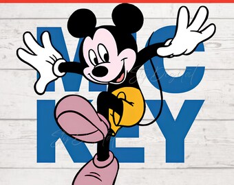 Mickey Mause Png, Cute Mickey, Disney Character, Mickey Clipart, Mickey Birthday, Mickey Mause T-Shirt Design, High-Resolution, Download