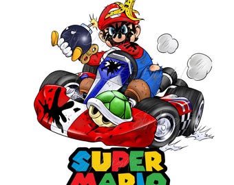 Super Mario, Mario Bross Png, Mario Clipart, Mario Racing Png, Super Mario Car Png, Sfondo trasparente, Download ad alta risoluzione