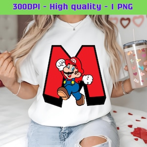 3D Super Mario PNG: T-Shirt Design File (High-Resolution)