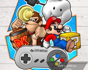 Super Mario Png, Mario-Inspired Digital Artwork – Retro Gaming Wall Art for Gamers, Colorful and Nostalgic Design Perfect for Fans, Download