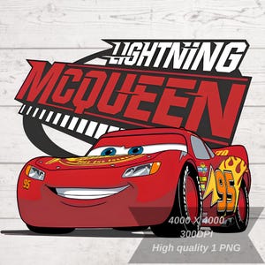 Lightning McQueen png, raceauto png, McQueen verjaardagsshirtontwerp png, stripfiguren png, auto's familie png, hoge resolutie, download