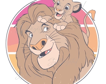 Lion King Png, Digital Lion King Clipart, Lion King Png, Amazingly cute Simba and Pumbaa Printable image, High Resolution, Instant Download