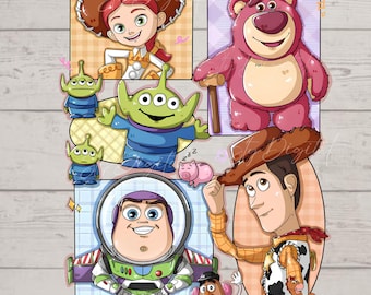 Toy Story Png, Toy Story Jessie Clipart, Pizza Planet Png, Baby Buzz Lightyear Png, Toy Story Friends Png, Archivos para Cricut, Alta Resolución