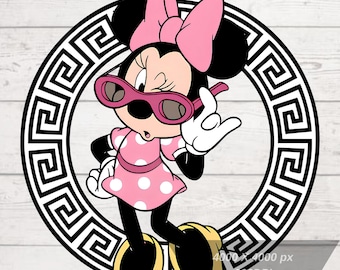 Minnie Mause Cooler Png, Süße Minnie Mause, Minnie Shirt Design, Micky Mause Png, hochauflösende, transparente Hintergrund, Herunterladen