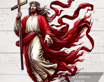 Jesus Png, Jesus God Png, Cross Png, Christian Clipart, Jesus Tshirt Design, file for Sublimation, Transparent Background, High-Resolution