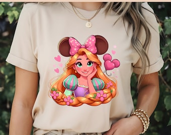 Rapunzel Png, Cute Rapunzel, Coquette Tangled, Princess Design, Princess Clipart, Rapunzel Birthday, file for Sublimation, High Resolution