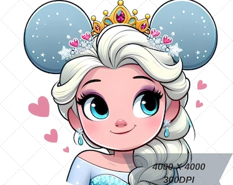 Princesa Elsa Png, Linda Elsa Png, Clipart De Elsa, Princesa Png, Diseño De Camiseta De Princesa, Fondo Transparente, Alta Resolución, Descargar