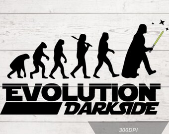 Evolution Dark Side Png , Star Wars Evolution, Darth Vader, Evolution Tshirt Design, High-Resolution, Transparent Background, Download