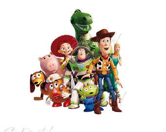3D Toy Story Png, Toy Story Clipart, Toy Story Png, Buzz Lightyear Woody Png, Toy Story Friends Png,  Files for Cricut, High Resolution