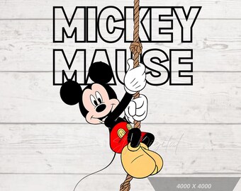 Mickey Mause Png, Cute Mickey Mause, Cartoon Character, Mickey Birthday, Mickey Mause Tshirt Design, High-Resolution, Transparent Background